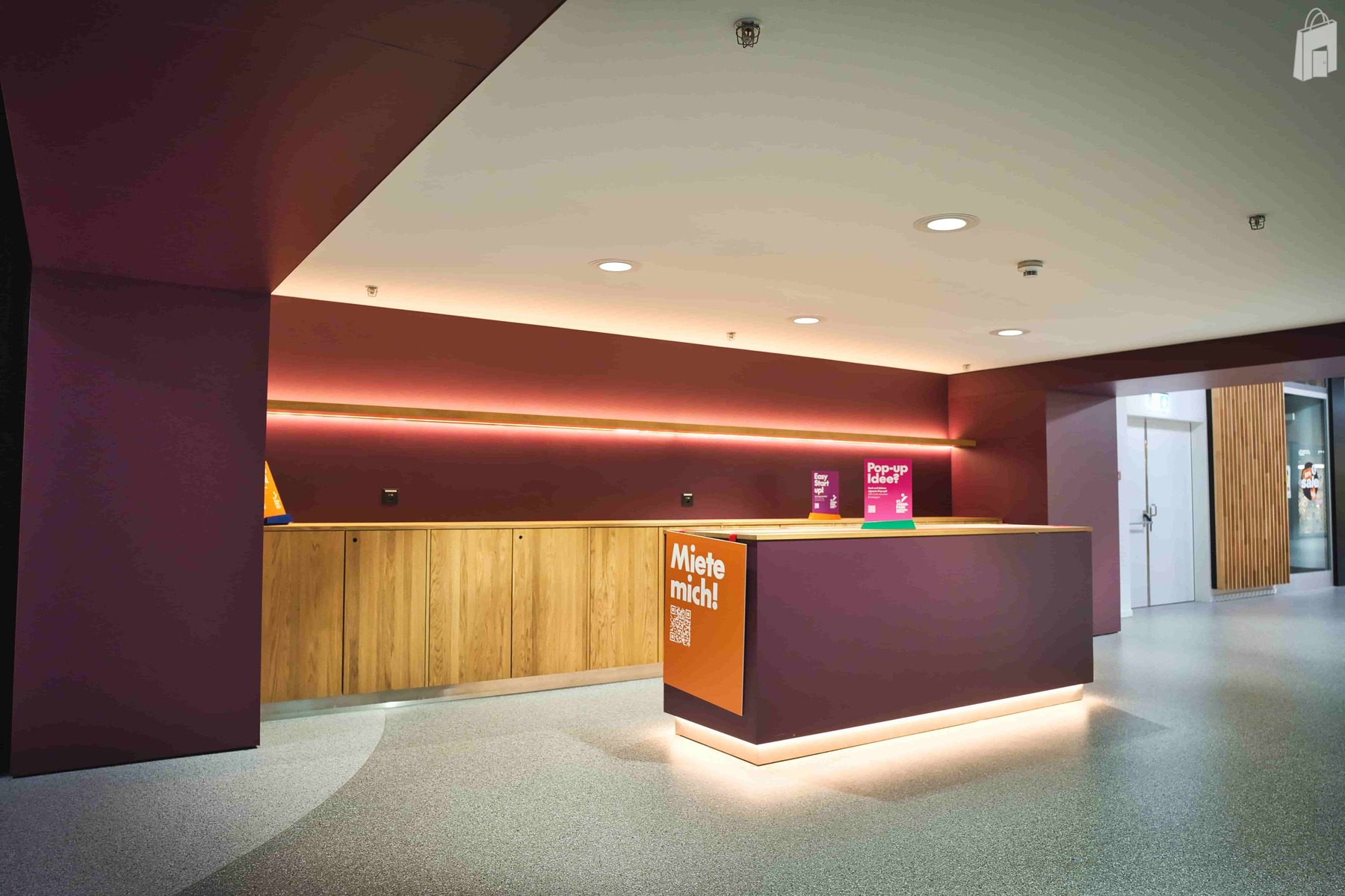 Pop-Up Fläche, Durchgang Fust zu Orell Füssli