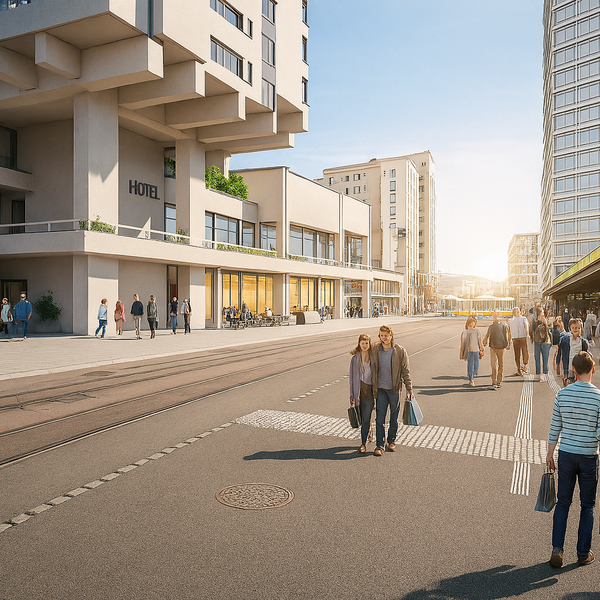 Oerlikon One, Zürich, Foodtruck Fläche, Schulstrasse 44