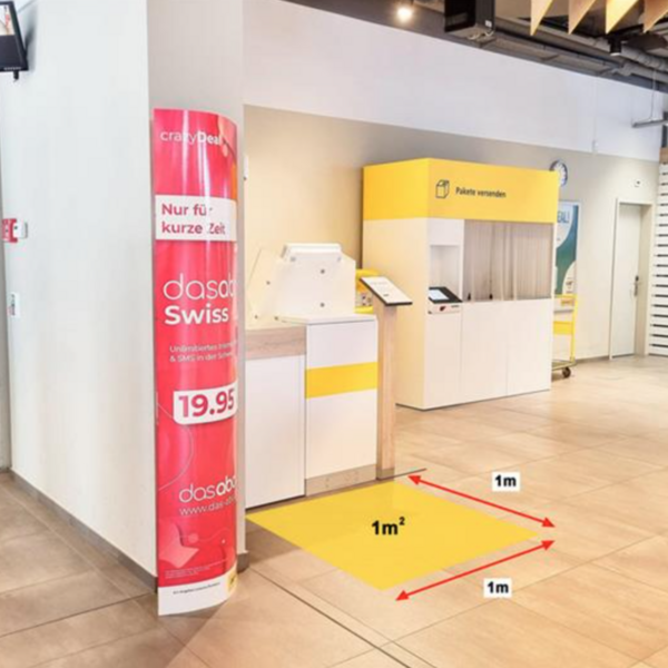 Surface de promotion dans la filiale de la Poste Delémont 1